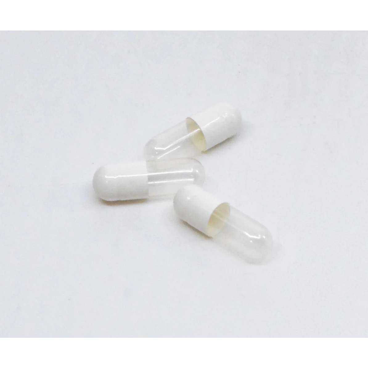 Gelatin Capsules, Size #1 (White Opaque/Clear) - Image 3